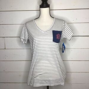 New Columbia PFG Monogram Tee, Short Sleeve Grey